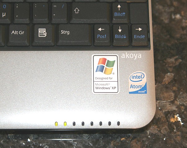 Netbook mit Atom Prozessor f&uuml;r Windows XP