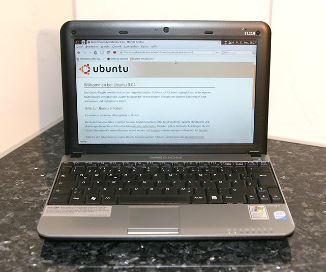 Ubuntu Remix wurde parallel zu Windows installiert