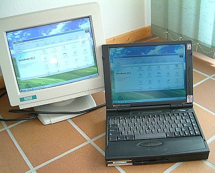 Dual Betrieb mit externem Monitor m&ouml;glich