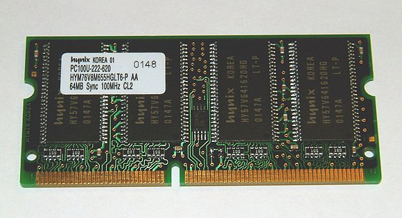 64 MB Arbeitsspeicher von hynix