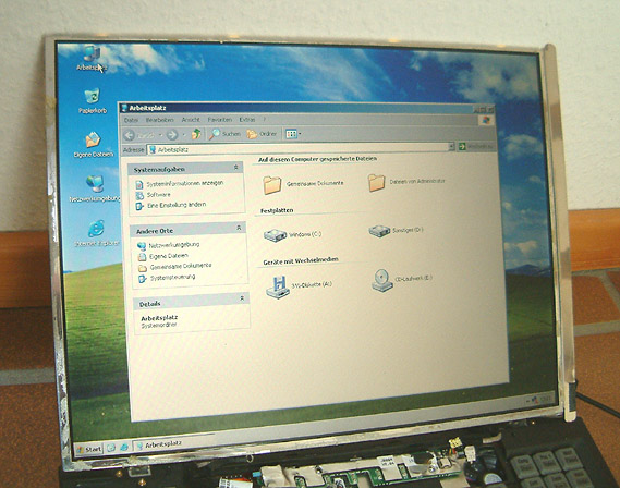 Hitachi Display f&uuml;r Compaq Notebooks