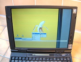 Display mit gelegentlicher Macke