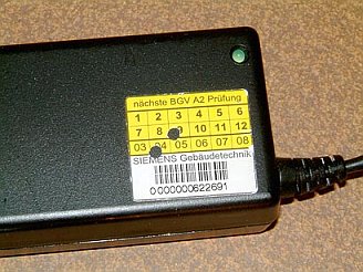 &Uuml;berpr&uuml;fung durch Siemens im September 2004