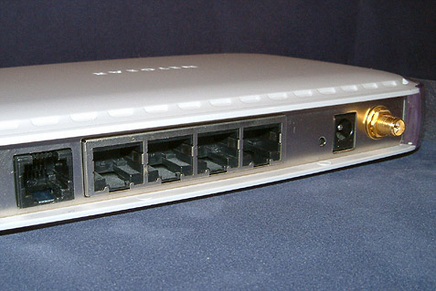 LAN Ports auf der R&uuml;ckseite des Routers