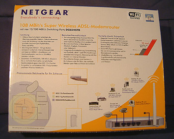 R&uuml;ckseite der Verpackung