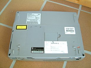 Notebook von unten