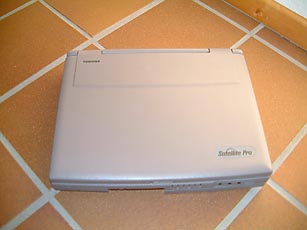 Notebook von oben