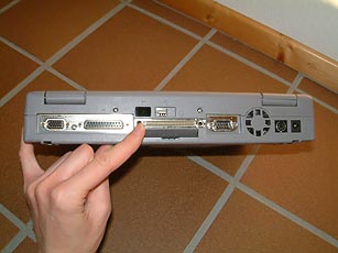 R&uuml;ckseite mit Docking Port
