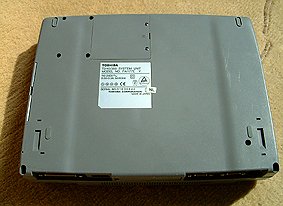 Notebook von unten