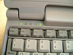 Statusanzeige bei Netzbetrieb